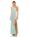 Prom Dresses Long One Shoulder Prom Dress Aqua