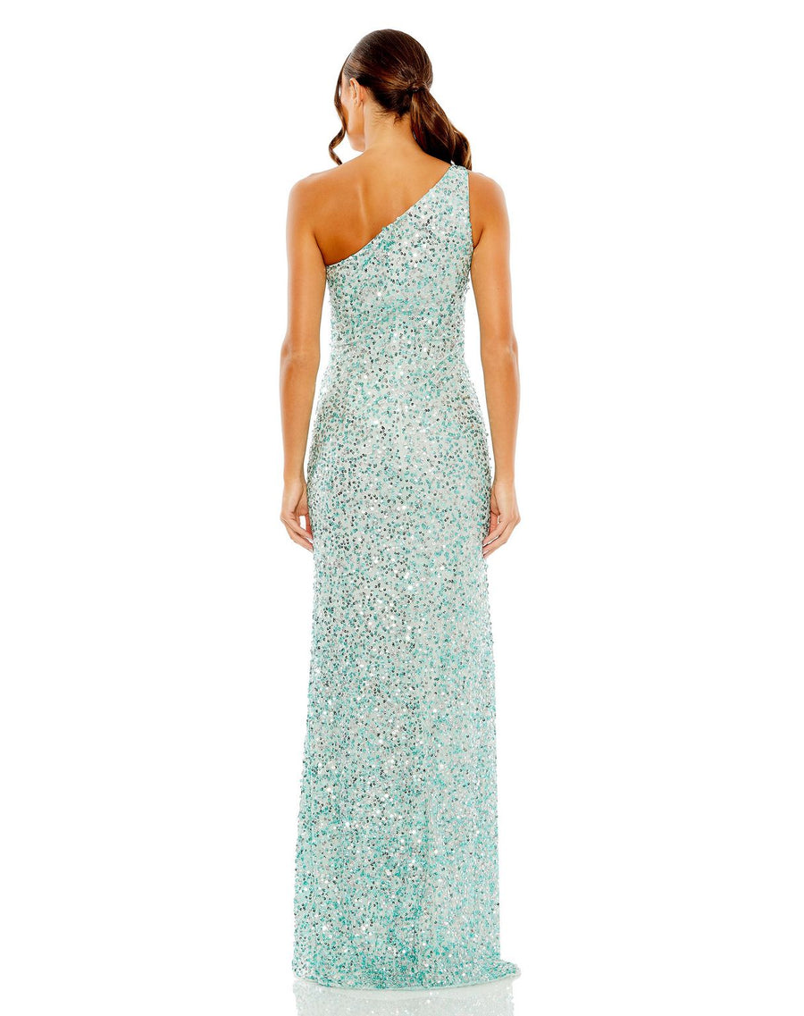 Prom Dresses Long One Shoulder Prom Dress Aqua
