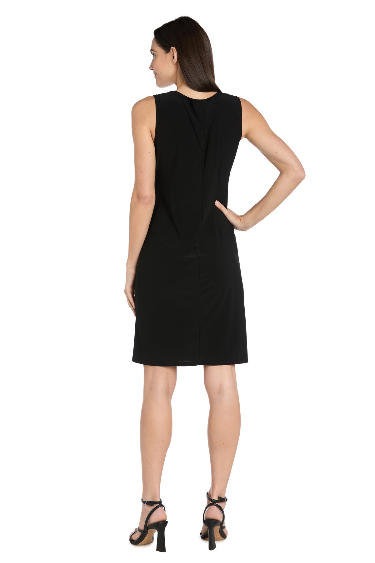 Mother of the Bride Dresses Two Piece Short Printed Jacket Petite Dress Black/Pink