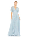 Formal Dresses Beaded A Line Long Forml Evening Gown Powder Blue