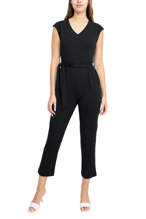 Jumpsuit Long Formal Pocket Jumpsuit Black