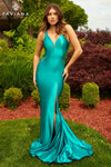 Prom Dresses Prom Fitted Long Formal Slit Evening Dress Peacock