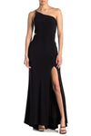 Prom Dresses Fitted Long Formal Slit Prom Dress Black