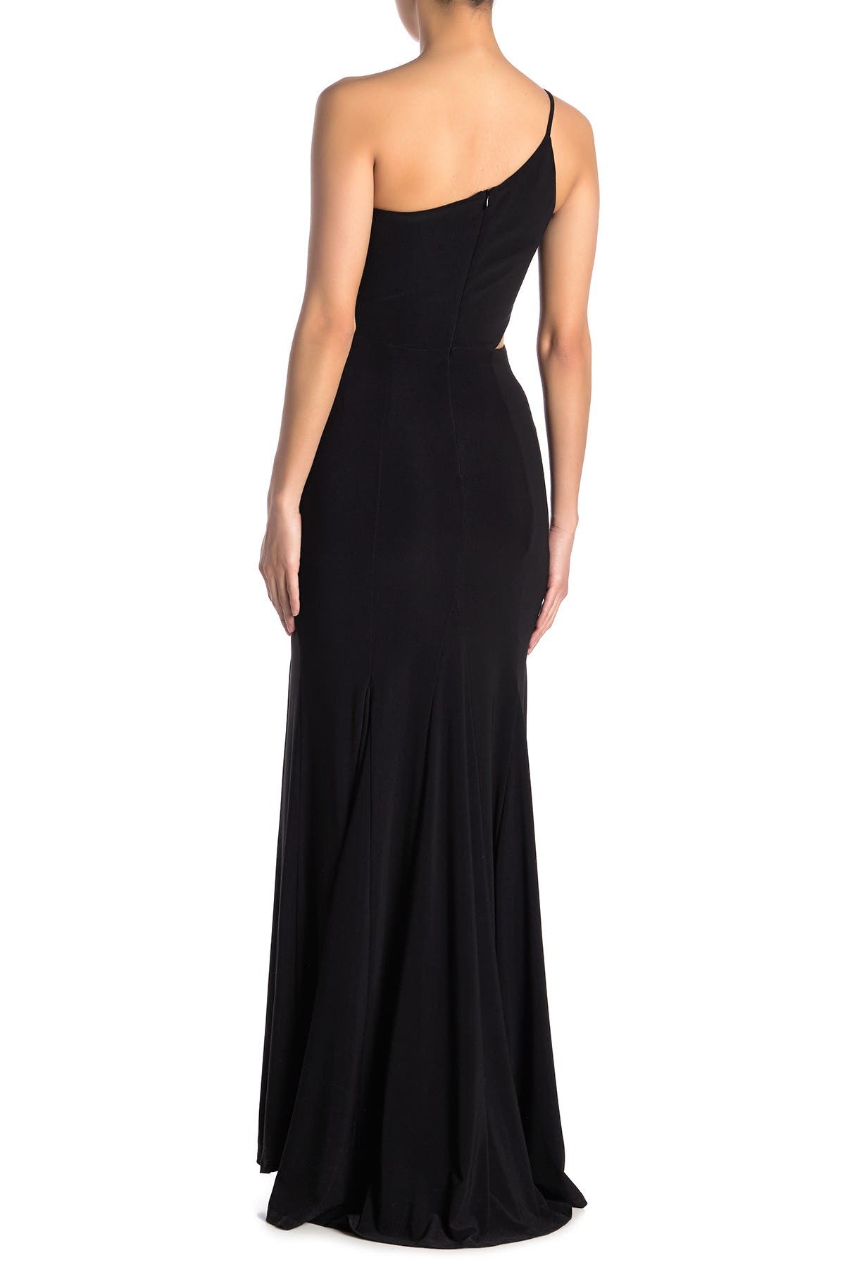 Prom Dresses Fitted Long Formal Slit Prom Dress Black