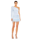 Cocktail Dresses Short One Shoulder Cocktail Dress Powder Blue