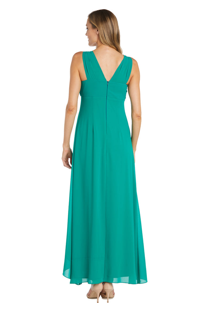 Formal Dresses Long Formal Ruffle Flyaway Dress Verde