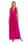Formal Dresses Long Formal Ruffle Flyaway Dress Fuchsia