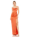 Prom Dresses Long Spaghetti Strap Prom Dress Burnt Orange