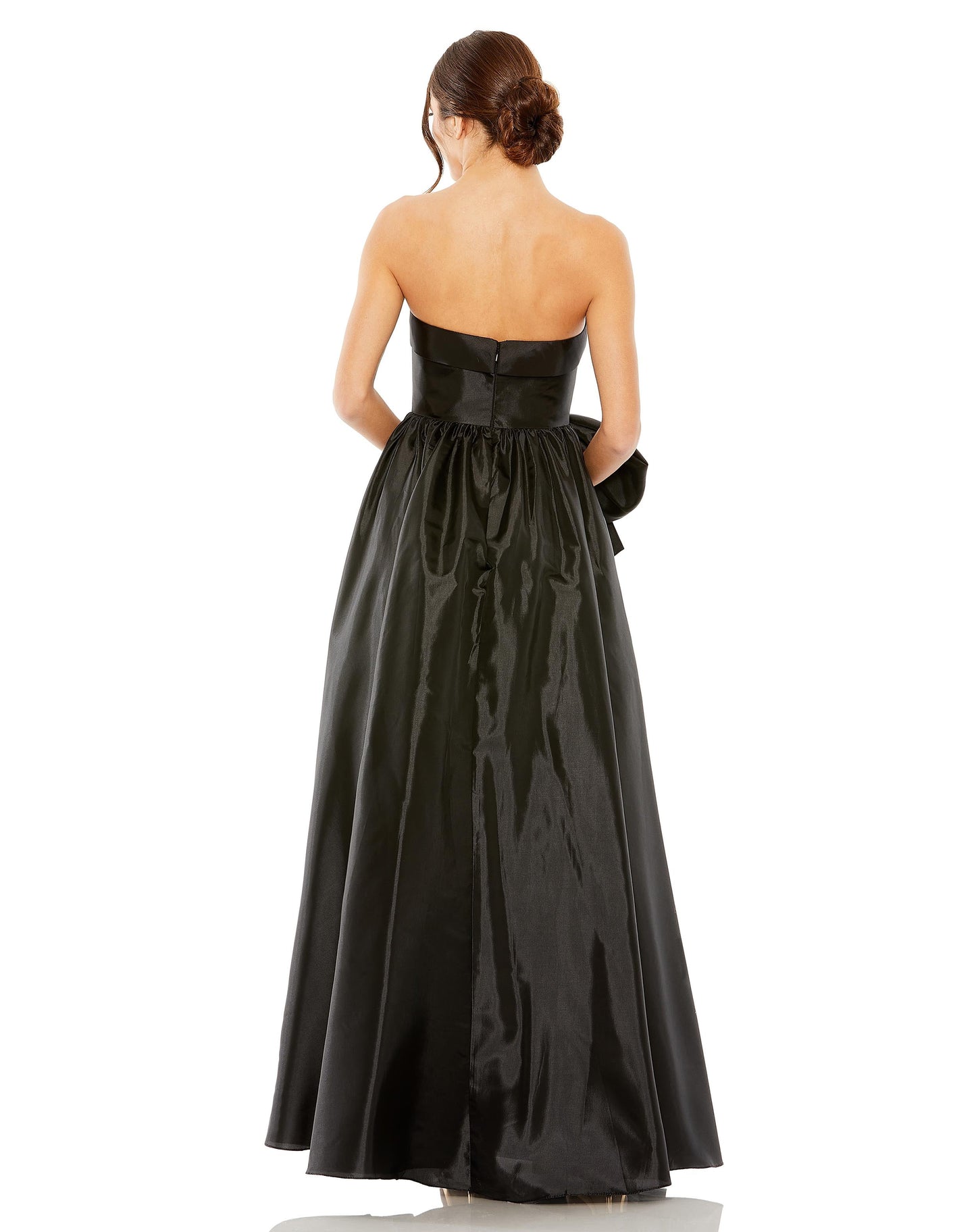 Formal Dresses Long Strapless Oversized Bow Ball Gown Black