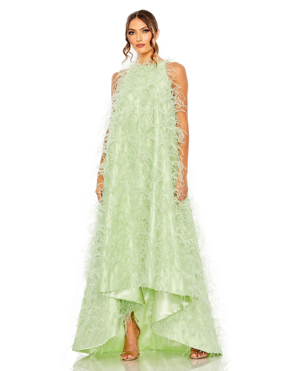 Formal Dresses A Line High Low Formal Evening Dress Mint