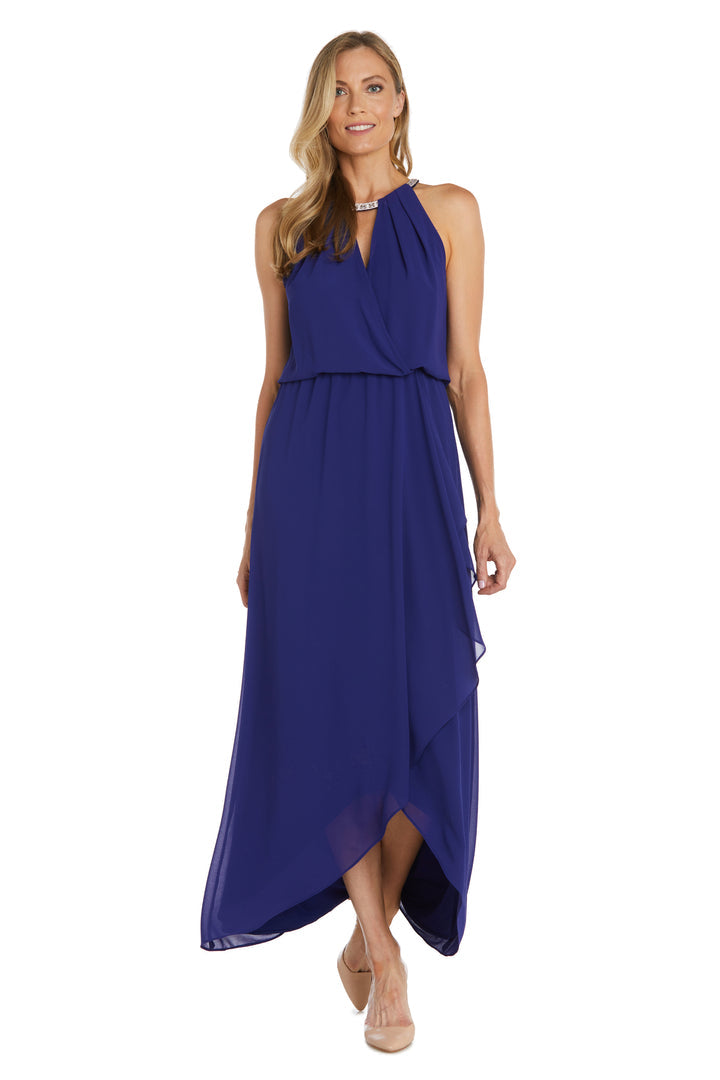 Formal Dresses Long Formal Halter Keyhole Dress Royal