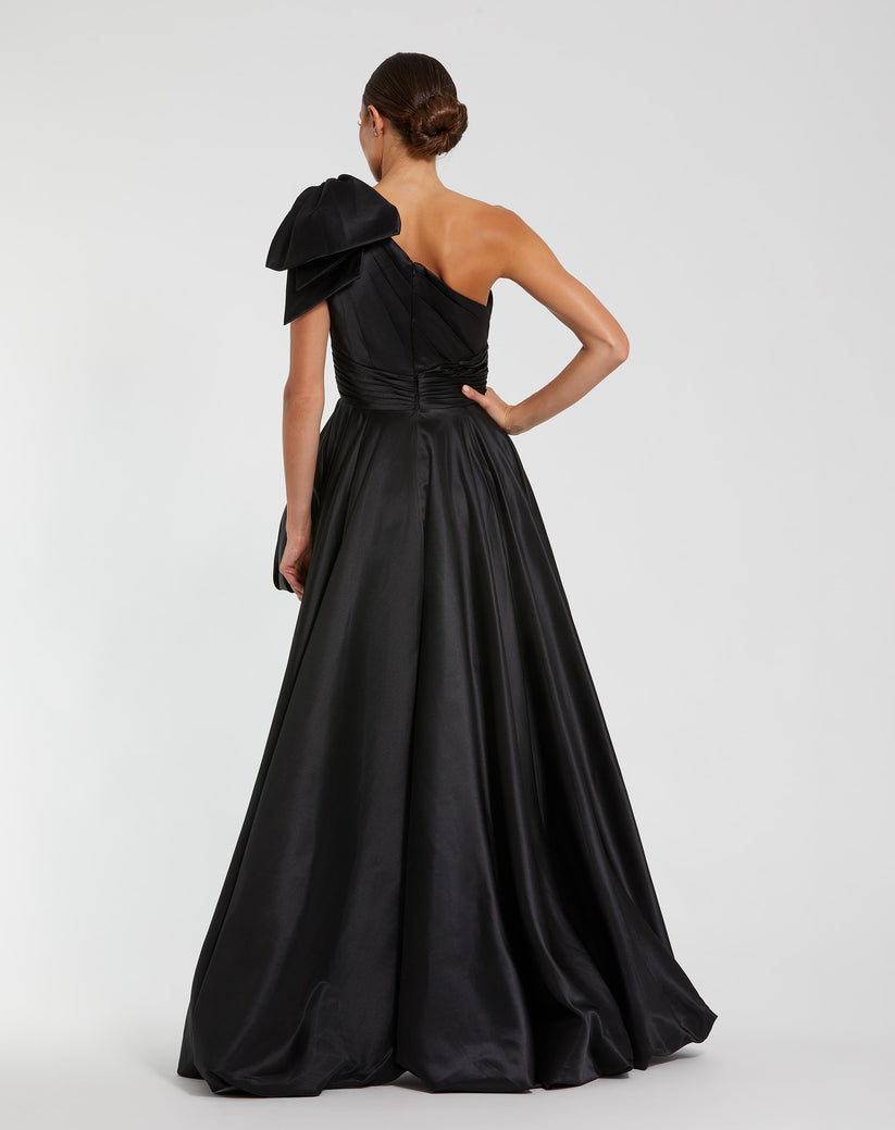 Prom Dresses A Line High Low Pleated Formal Prom Dress Black