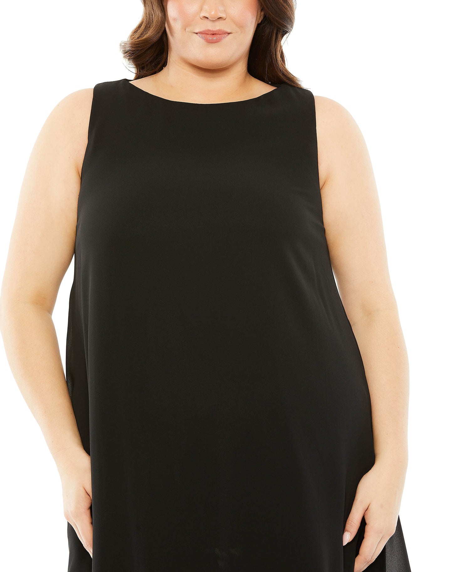 Plus Size Dresses High Low Feather Plus Size Dress Black