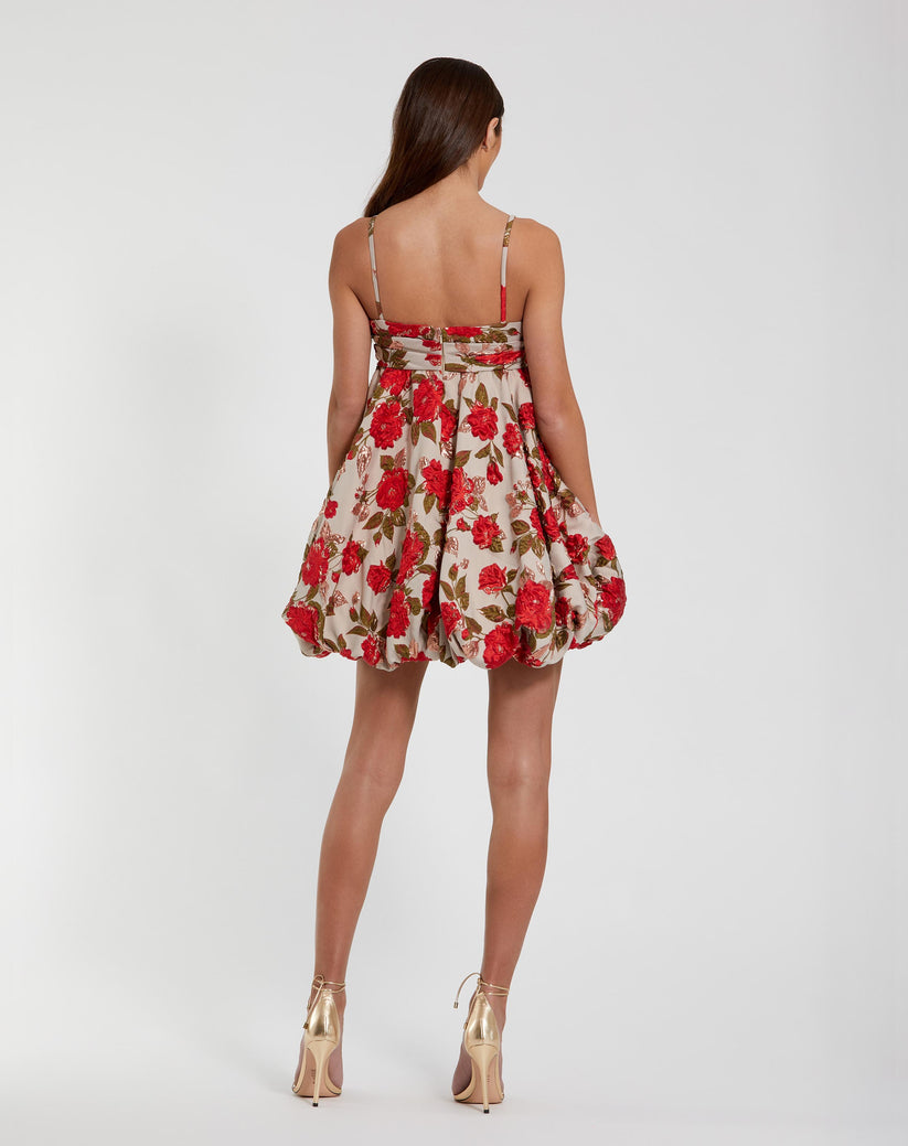 Cocktail Dresses Homecoming Floral Short Mini Cocktail Dress White Multi