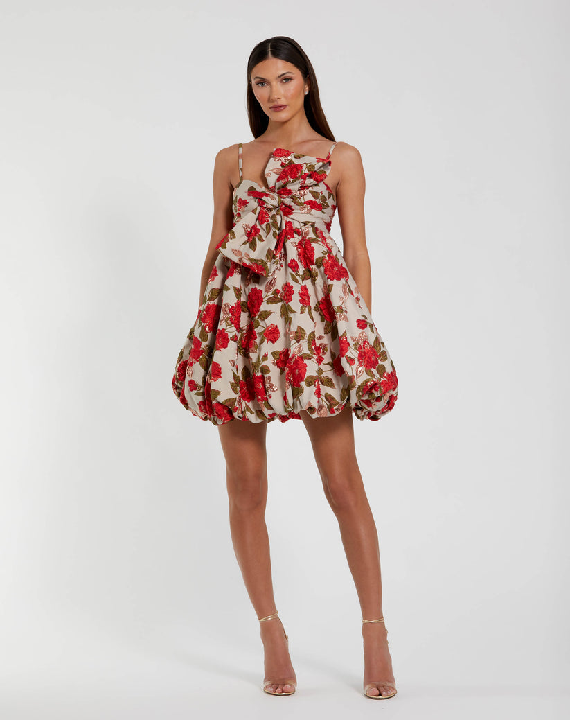 Cocktail Dresses Homecoming Floral Short Mini Cocktail Dress White Multi