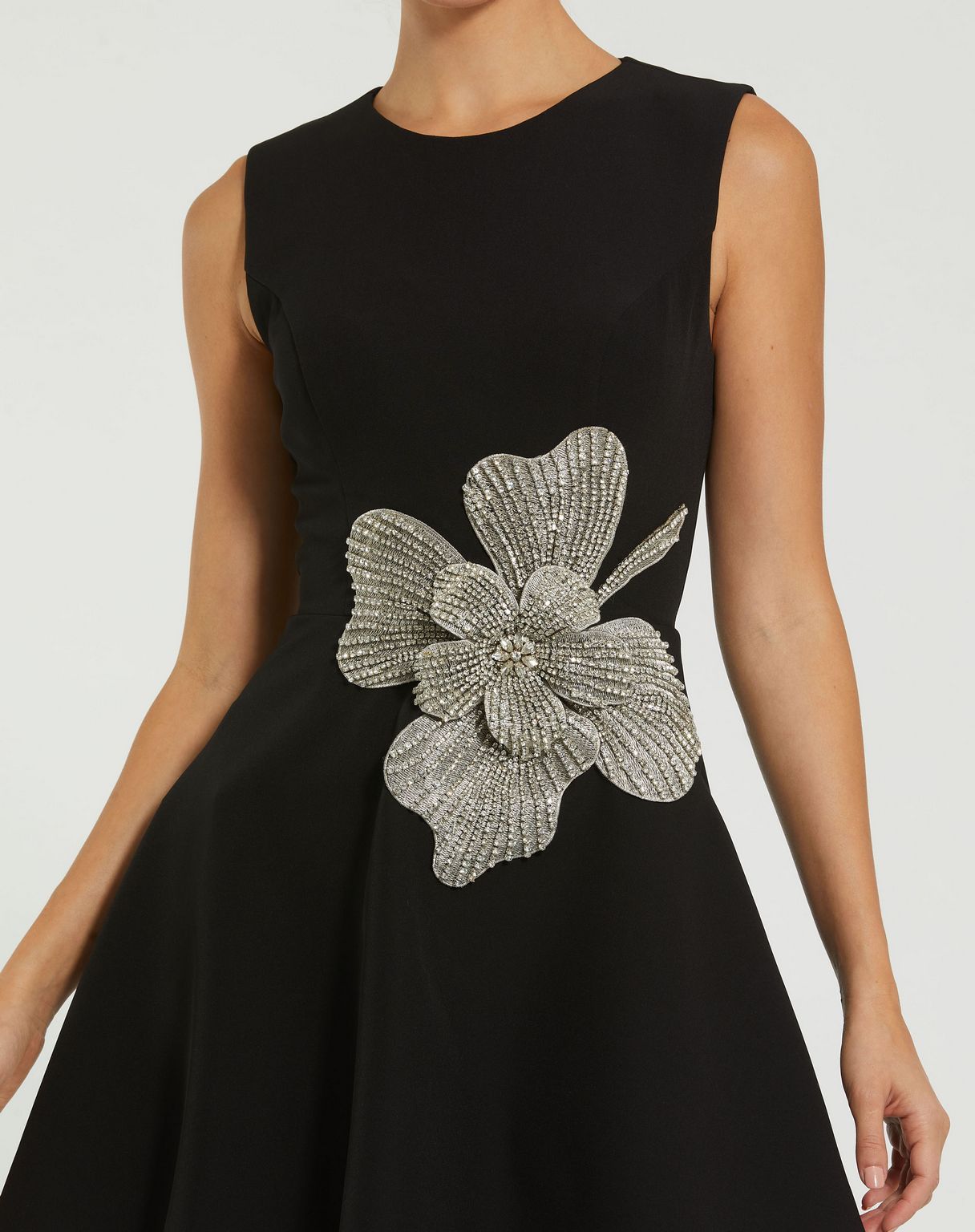 Cocktail Dresses Short Flower A Line Cocktail Dress Black