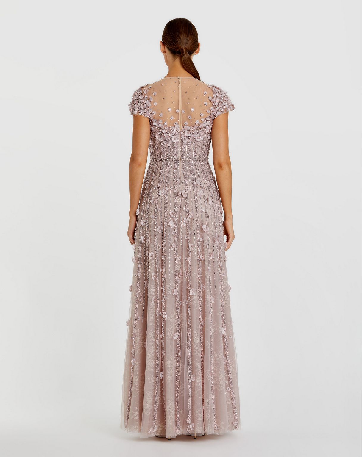 Formal Dresses Long Formal A Line Lace Evening Dress Vintage Lilac