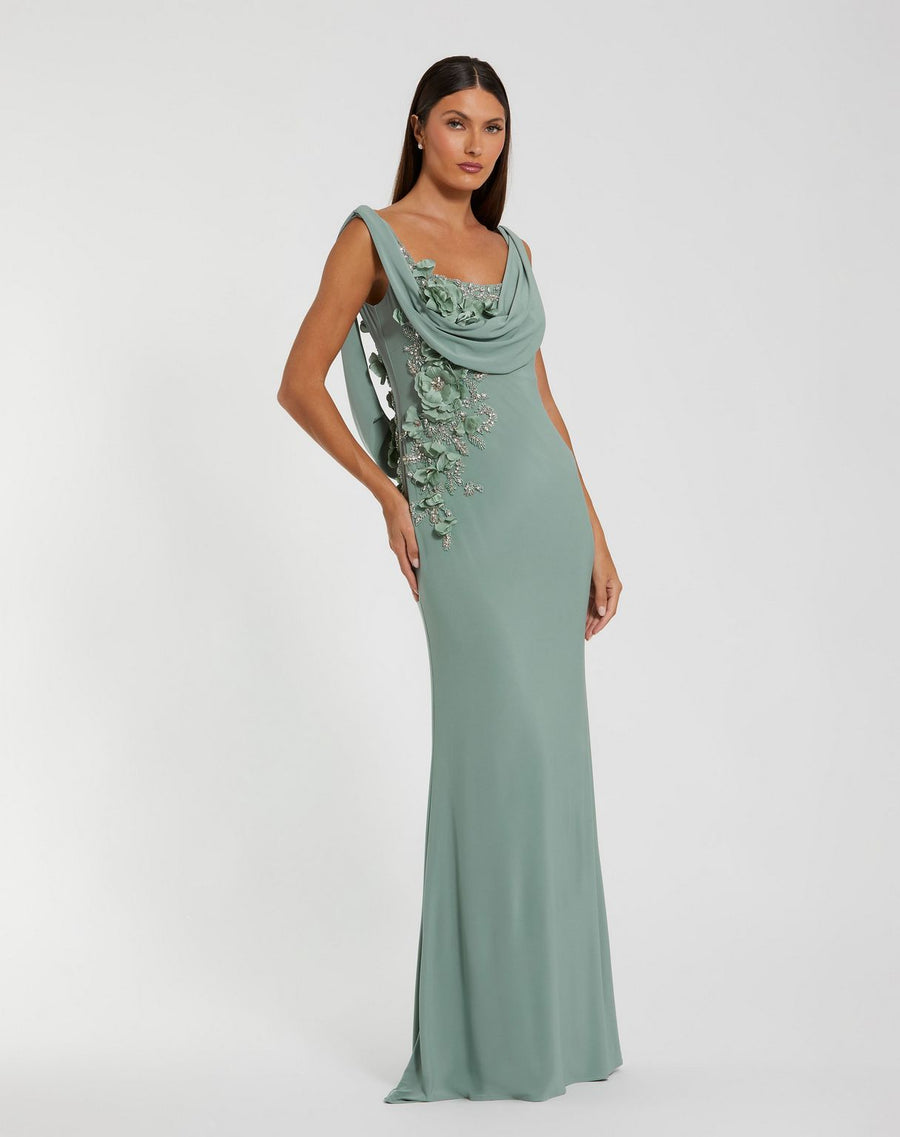 Formal Dresses Long Mermaid Fit Evening Formal Dress Sage