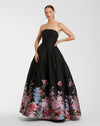 Prom Dresses ong Ball Gown Floral Prom Dress Black Multi