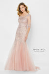 Formal Dresses Long Metallic Lace Fit Formal Dress English Rose