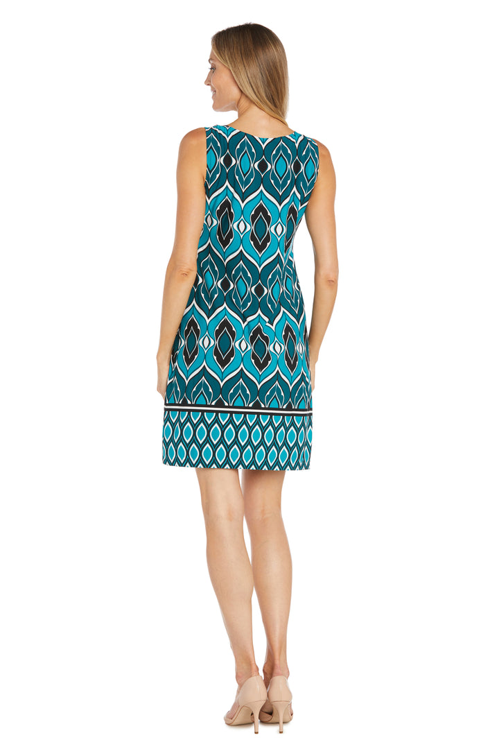 Mother of the Bride Dresses Short Mother of the Bride Fly Away Jacket Printed Dress Teal/Navy