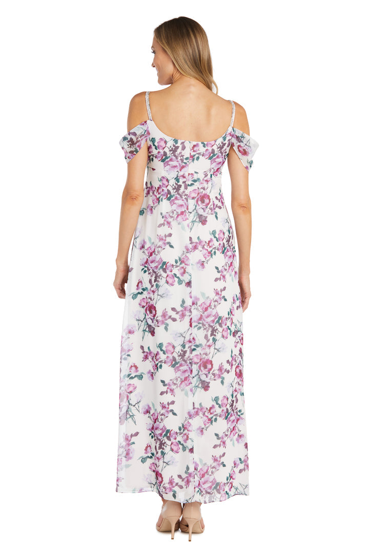 Mother of the Bride Dresses Formal Mother of the Bride Floral High Low Dress Ivory/Lilac