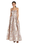 Prom Dresses Long Floral Pattern Formal Prom Dress Taupe/Lavender