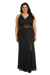 Plus Size Dresses Long Lace Evening Gown Formal Plus Size Dress Black