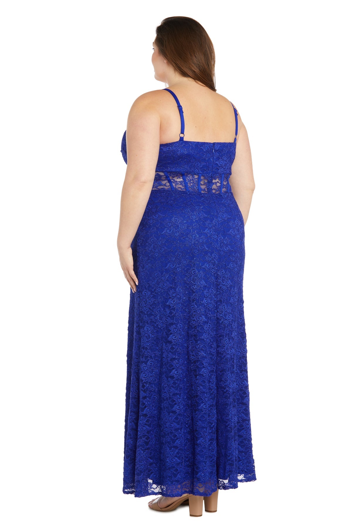 Plus Size Dresses Long Lace Evening Gown Formal Plus Size Dress Royal