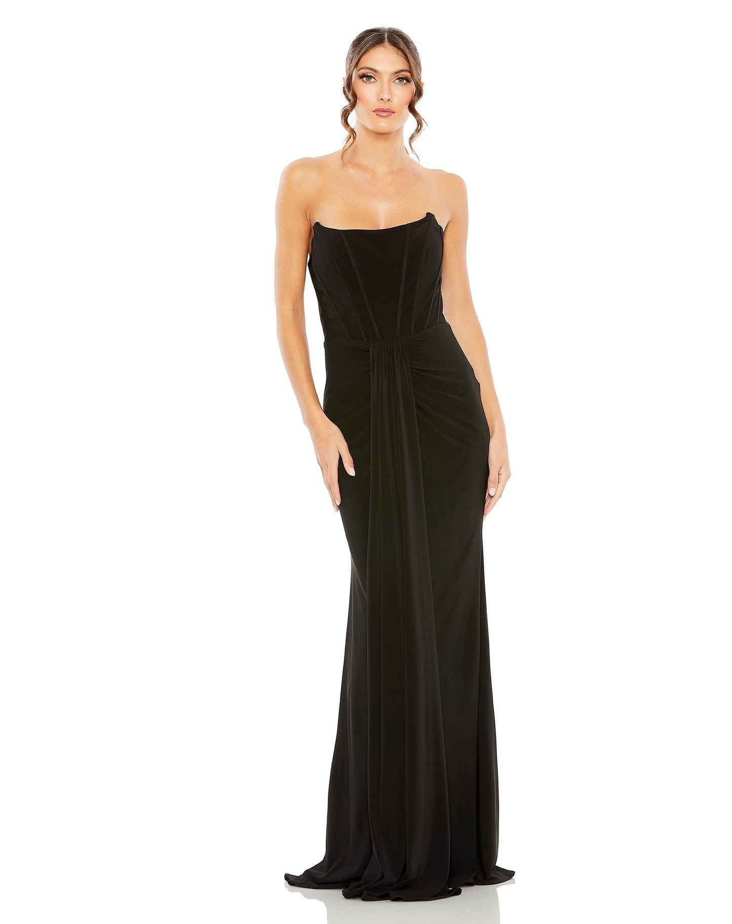 Formal Dresses Long Strapless Prom Formal Dress Black