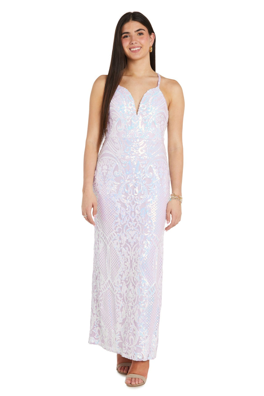 Formal Dresses Sequin Long Formal Dress Lavender