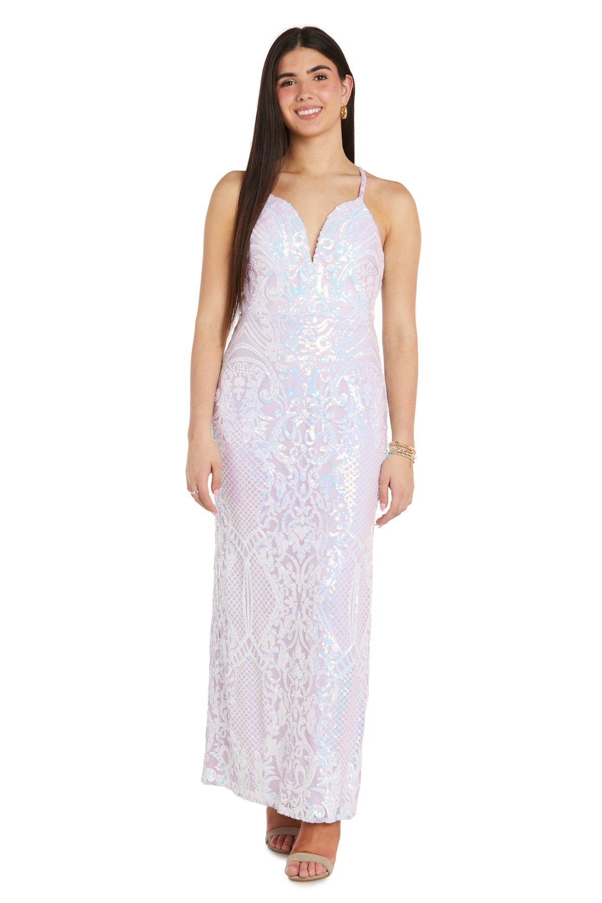 Formal Dresses Sequin Long Formal Dress Lavender