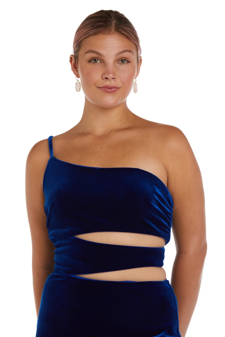 Prom Dresses Long Formal Cut Out Prom Dress Royal