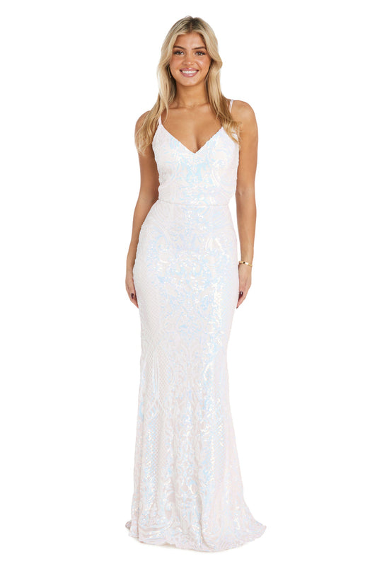 Prom Dresses Long Formal Sequin Fitted Prom Dress Pink