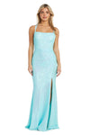 Prom Dresses Long Formal Prom Sequin Dress Aquamarine