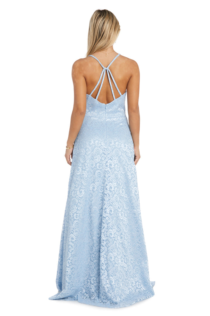 Formal Dresses Formal Long Prom Pockets Dress Ice Blue