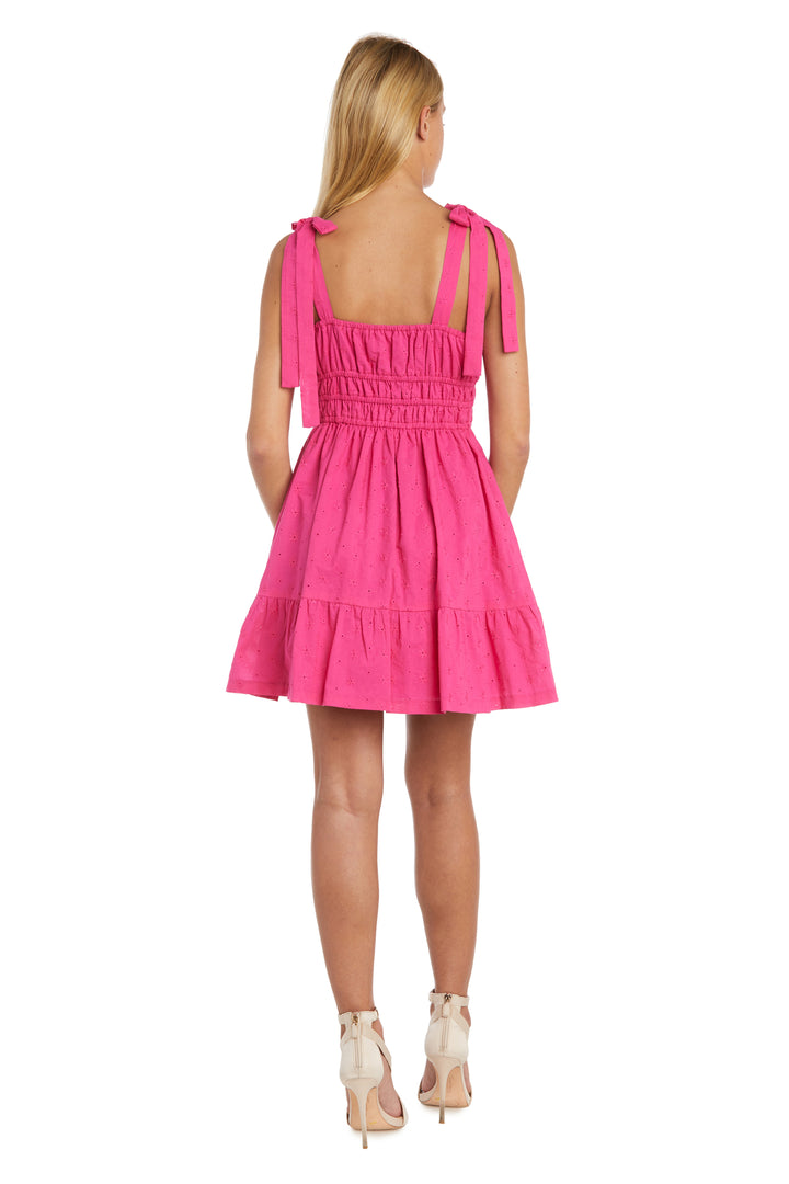 Cocktail Dresses Short Cocktail Ribbon Dress Hot Pink