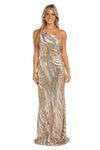 Formal Dresses Long Formal Sequin Prom Dress Gold/Silver