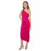 Cocktail Dresses Fitted Glitter Bodycon Cocktail Midi Dress Fuchsia