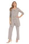 Pant Suit Long Formal Petite Lace Pant Suit Taupe