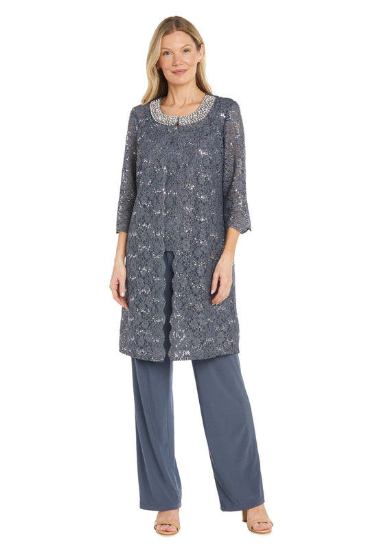 Pant Suit Long Formal Petite Lace Pant Suit Coal