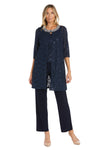 Pant Suit Long Formal Petite Lace Pant Suit Navy