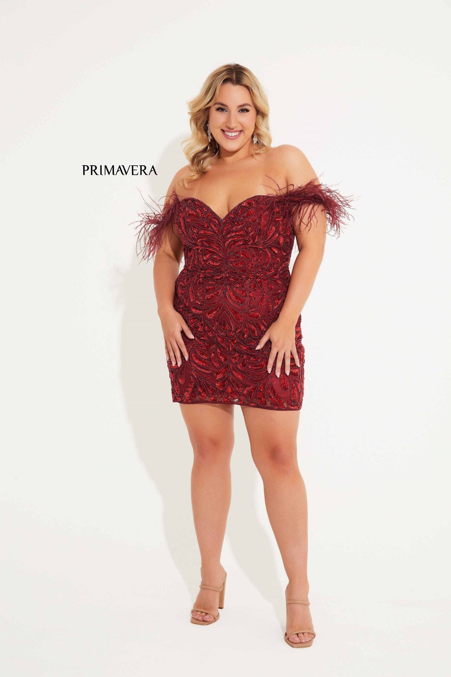 Plus Size Dresses Short Fitted Homecoming Cocktail Dress Burgundy