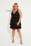 Plus Size Dresses Homecoming Plus Size Short Cocktail Sequin Dress Black