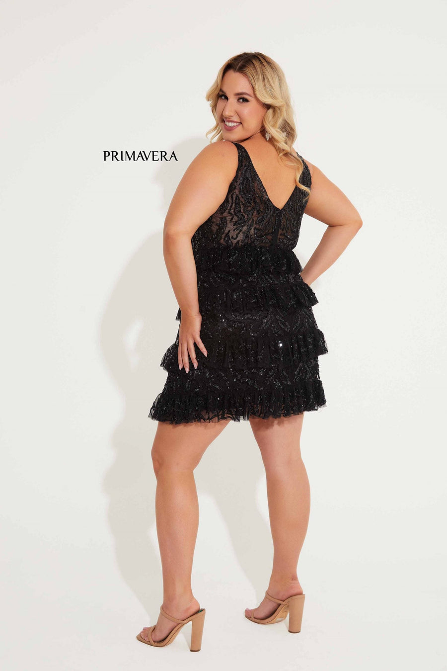 Plus Size Dresses Homecoming Plus Size Short Cocktail Sequin Dress Black