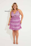 Plus Size Dresses Homecoming Plus Size Short Cocktail Sequin Dress Lavender