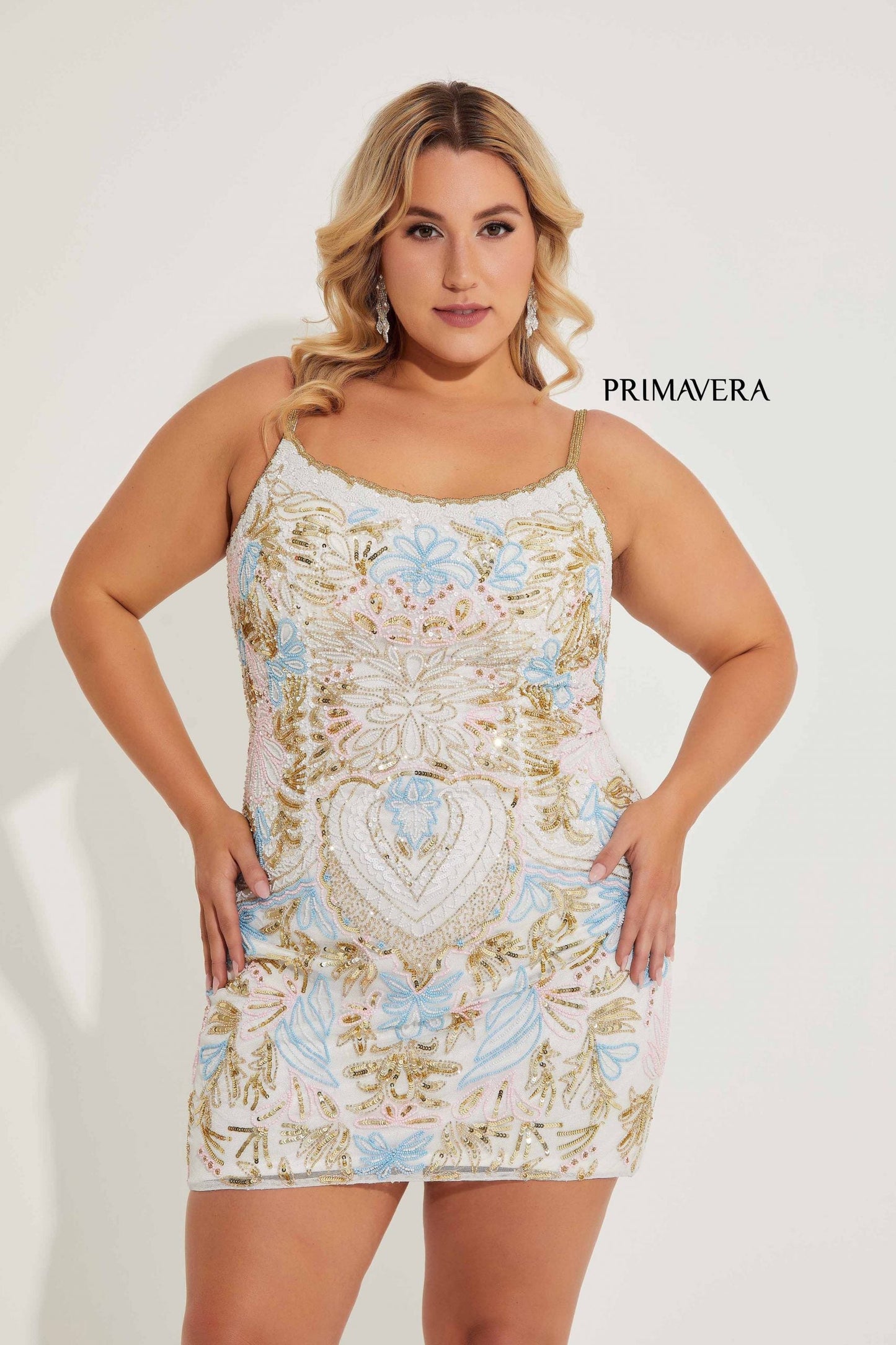 Plus Size Dresses Plus Size Short Fitted Homecoming Dress Ivory