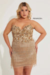 Plus Size Dresses Short Plus Size Cocktail Dress Nude