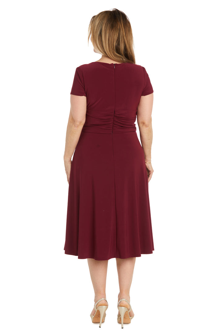Mother of the Bride Dresses Short Cocktail Mother of the Bride Knee Length Dress Wine