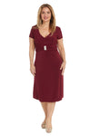 Mother of the Bride Dresses Short Cocktail Mother of the Bride Knee Length Dress Wine